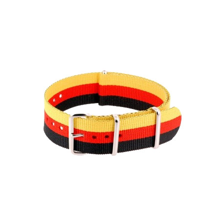 NATO strap Black/Red/Yellow