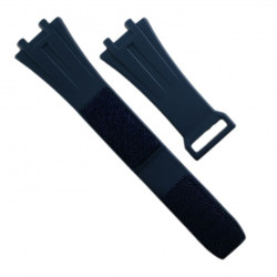 Rubber B Strap for Audemars Piguet Royal Oak 41mm on Bracelet - APV41 Velcro Series Navy Blue