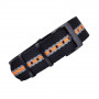 Premium nato strap PVD buckle - Black/Grey/Orange