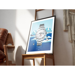 Watchoniste X MisterChrono art printing - Antartica - 40x50