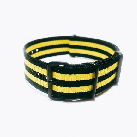 NATO strap Black/Yellow PVD