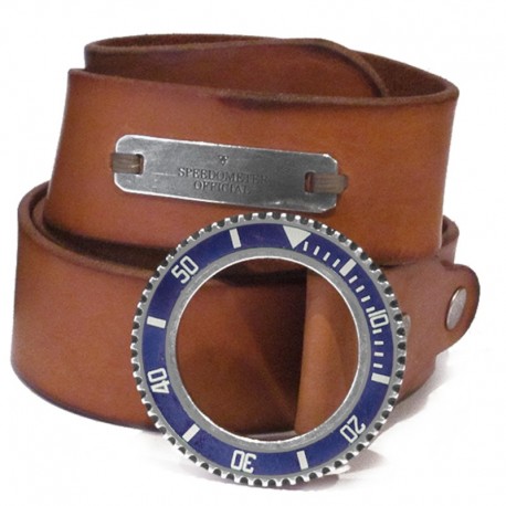 Speedometer Official Cognac Leather Belt 
