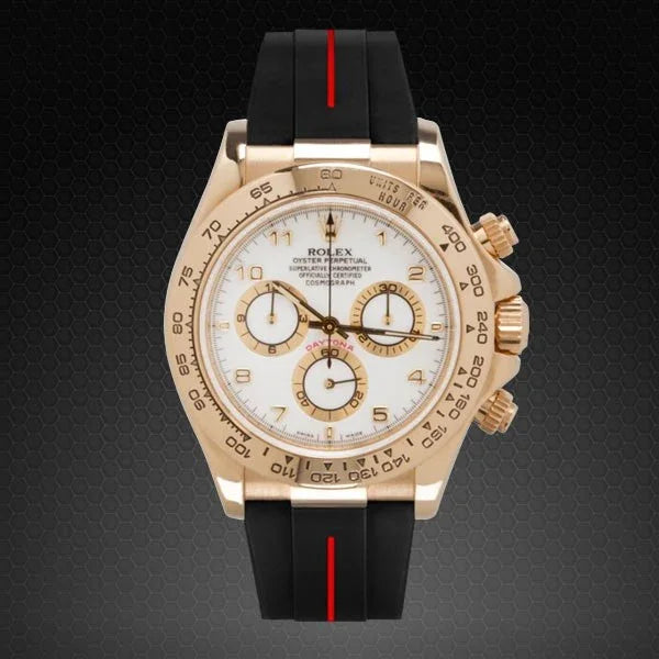 RubberB M101 Black/Red Strap - view 5