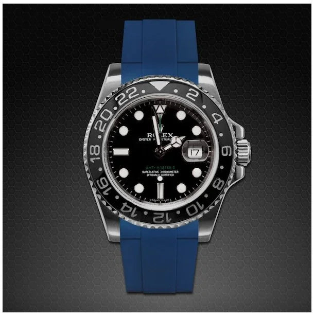RubberB M106CD Blue with buckle Strap - detail