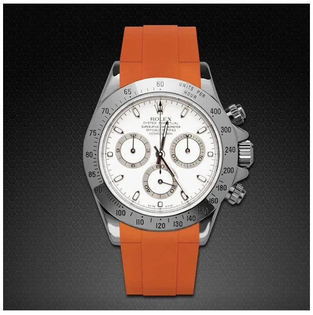 RubberB M106CD Orange with buckle Strap - detail