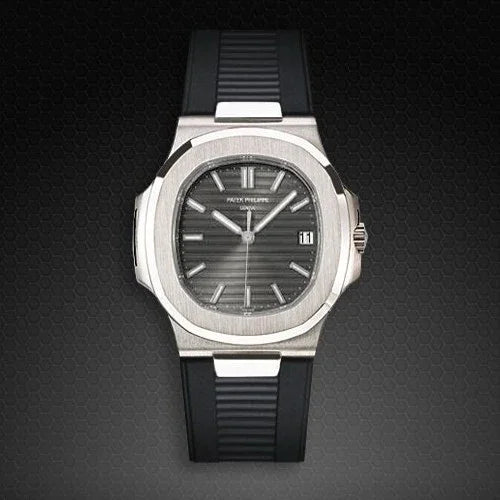 RubberB for Patek Philippe Nautilus - Black PK77 Strap - detail