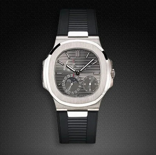 RubberB for Patek Philippe Nautilus - Black PK77 Strap - view 3
