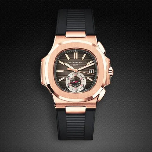 RubberB for Patek Philippe Nautilus - Black PK77 Strap - view 5