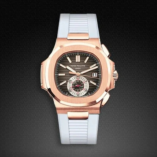 RubberB for Patek Philippe Nautilus - White Pk77 Strap - view 5