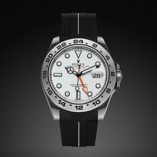 RubberB M105 Black/ White Strap - view 3