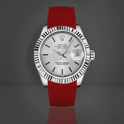 Rubber B Strap M316 Red with buckle - detail