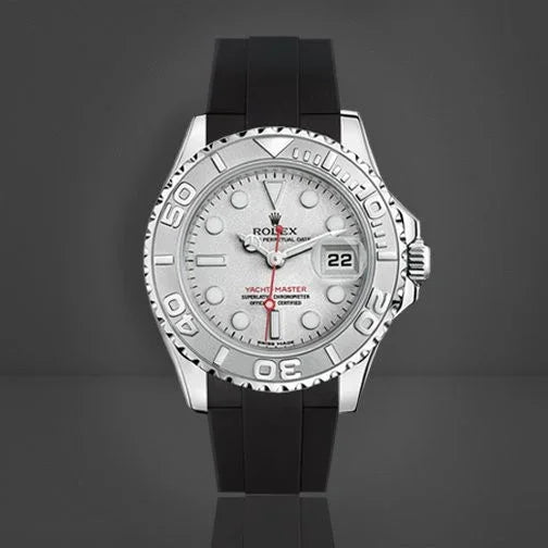 Rubber B Strap M317 Black with buckle - detail