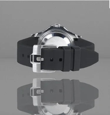 Rubber B Strap M317 Black/ Tuxedo Velour with buckle - view 4