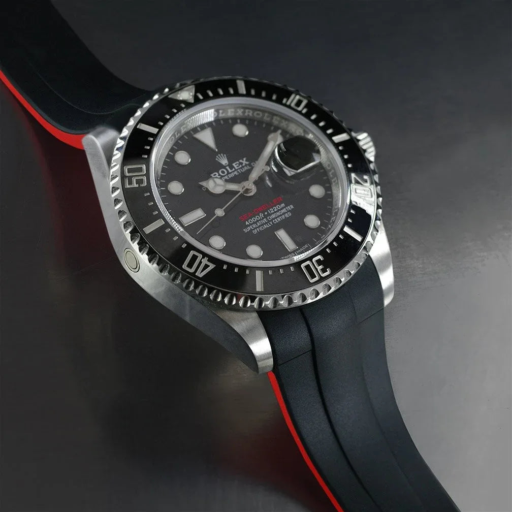RubberB M112 Black/Red Strap - view 4