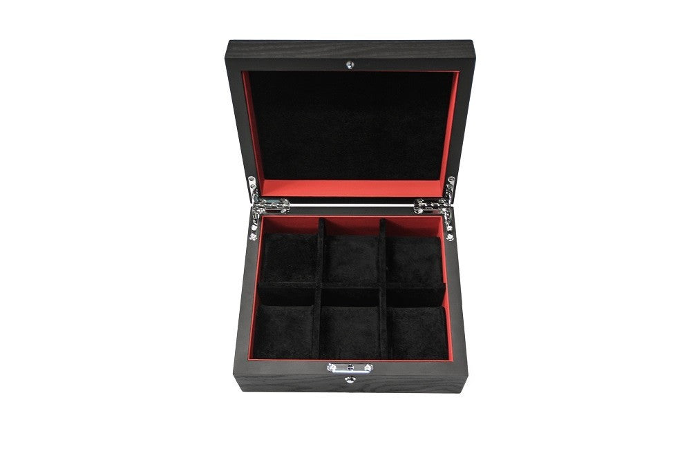 KronoKeeper Black Ash 6 watch box