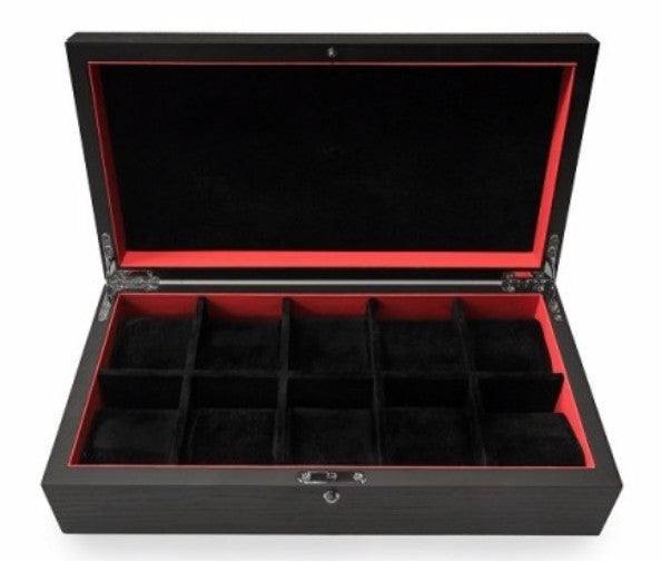 KronoKeeper Black Ash 10 Watch Box