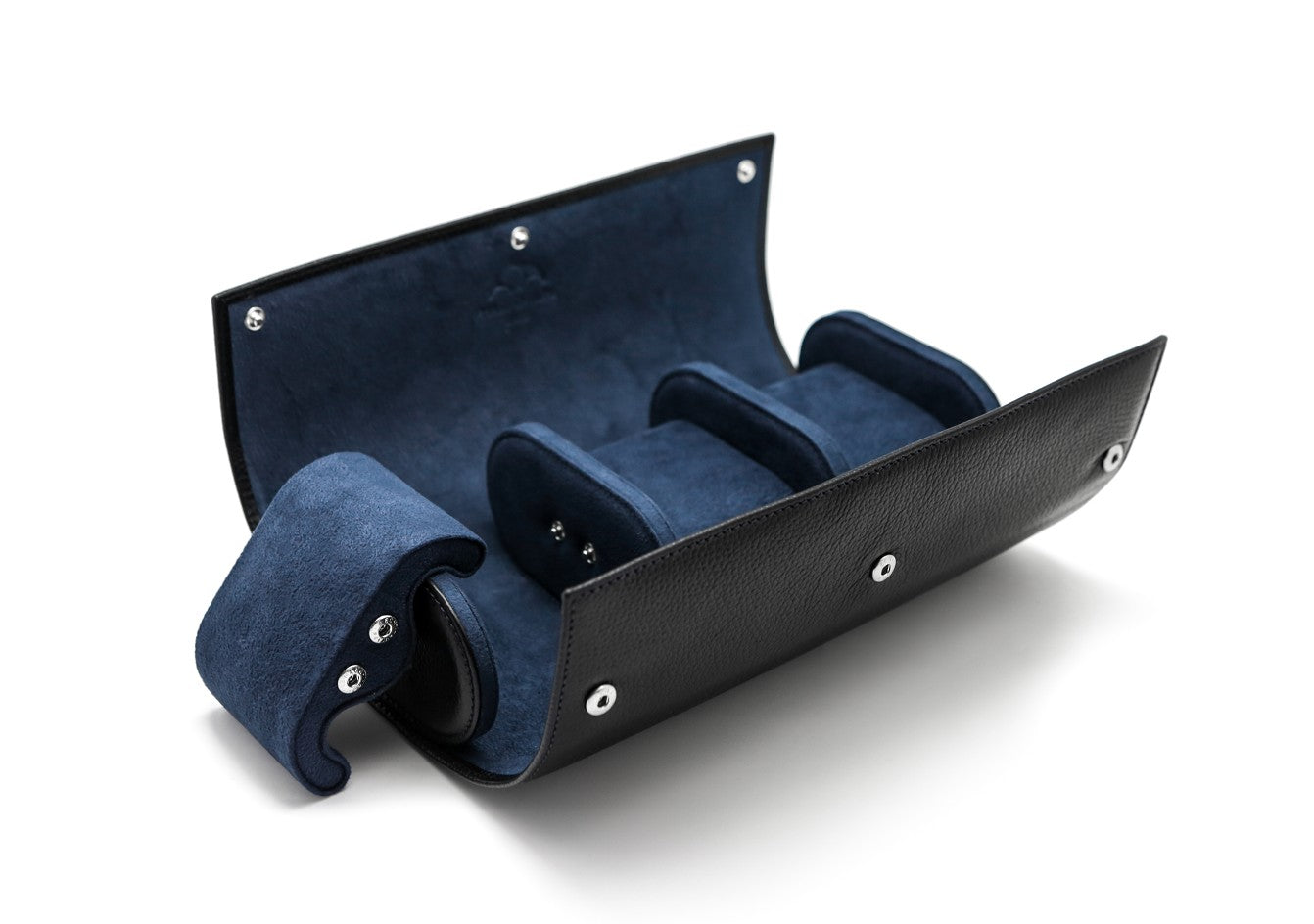 Phase De Lune Leather travel case for 3 watches