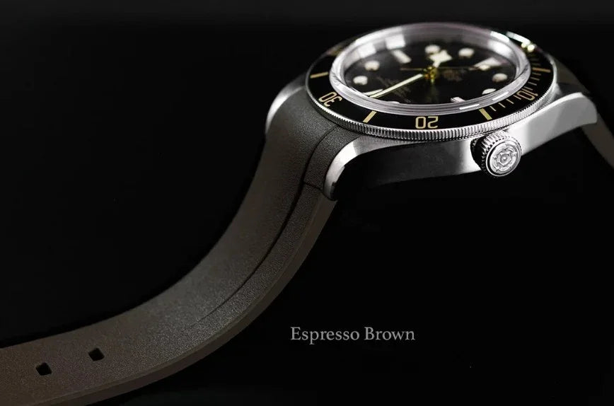 RubberB T801 Black with buckle for Tudor Black bay 58 Strap - view 5