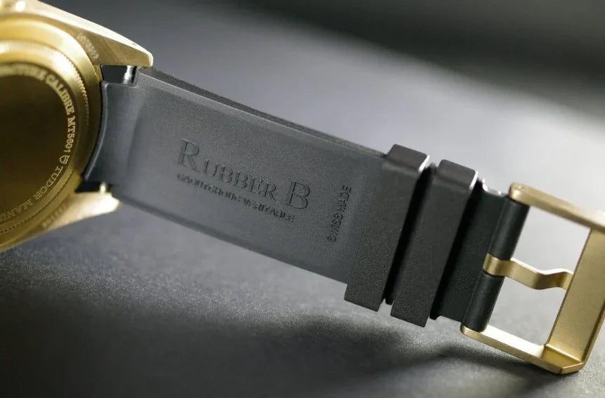 RubberB T803 Black for Tudor Black Bay Bronze Strap - view 4