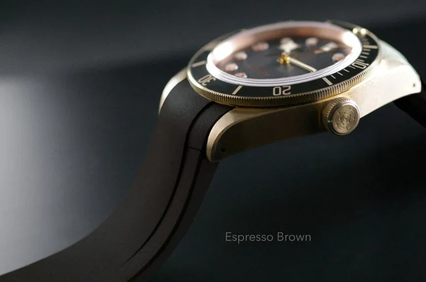RubberB T803 Brown for Tudor Black Bay Bronze Strap - view 3