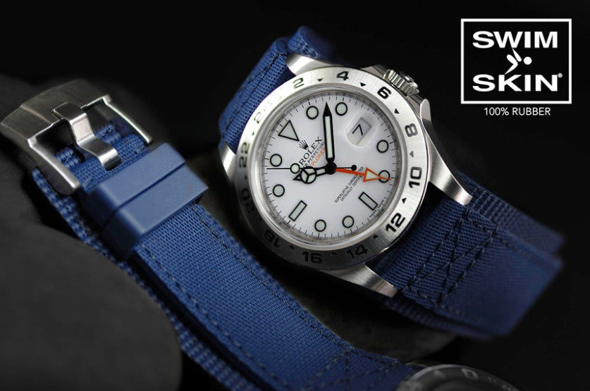 Rubber B Tang Buckle Rubber Cuff Series - Navy Blue