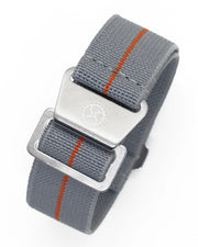 Parachute strap - Grey/Orange - NATO nylon watch strap