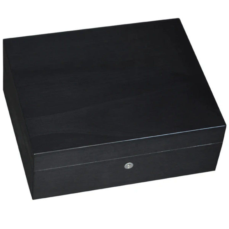 Elie Bleu - "Classic" box in ebony for 8 watches and 20 cufflinks