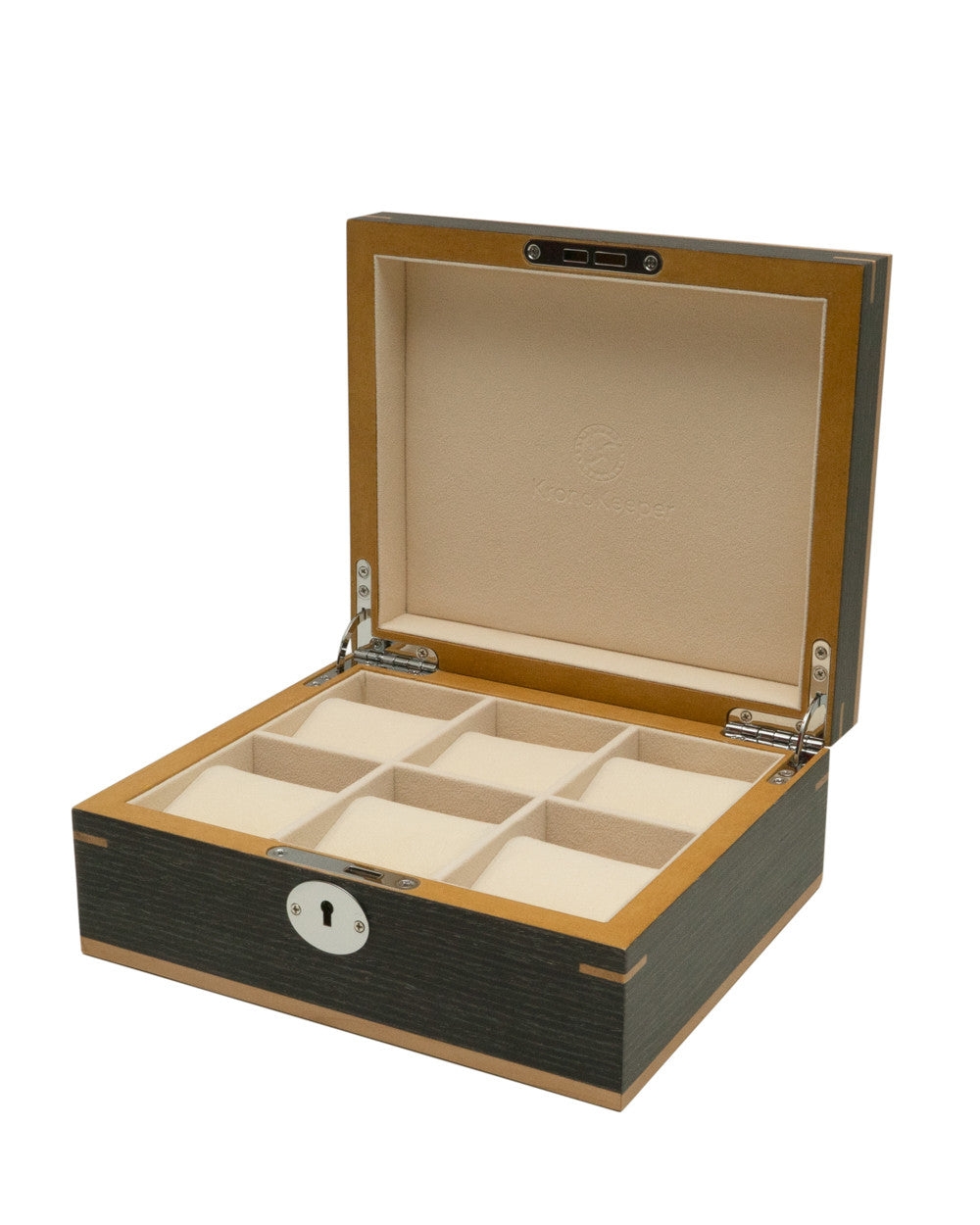 Clipperton 6 watch box in grey wood