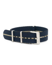 Premium nato strap  - Black/Navy/Khaki