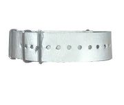 NATO watch strap - Silver/Grey/Reflective - NATO nylon watch strap