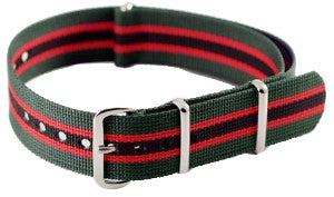 NATO strap Green/Red/Black