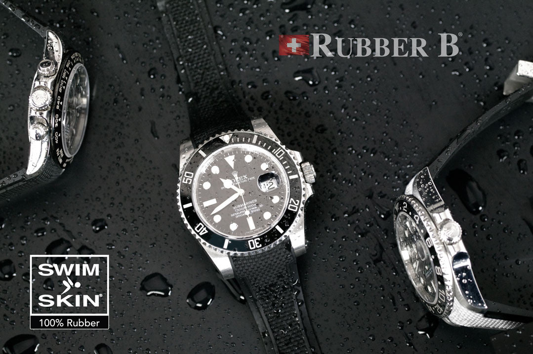 Rubber B strap Swimskin Ballistic Black