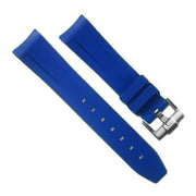 RubberB M106CD Blue with buckle Strap - rubber watch strap