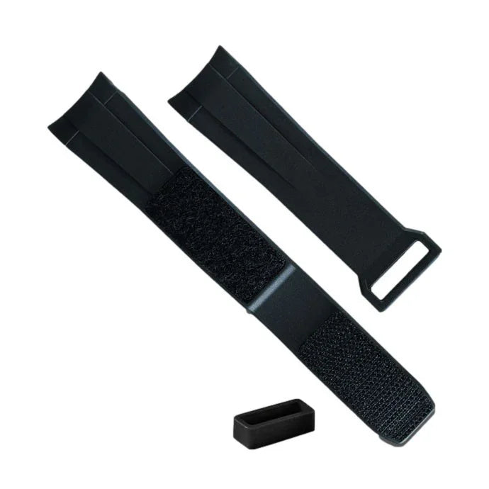 Rubber B Velcro Series - V113CD Black - rubber watch strap