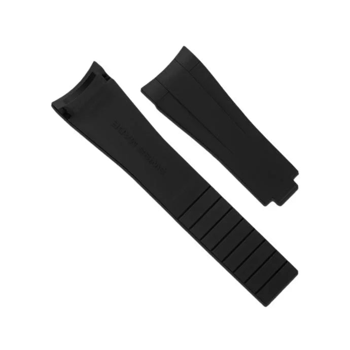 RubberB M105 Black Strap - rubber watch strap