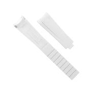 Rubber B Strap M216 White - rubber watch strap