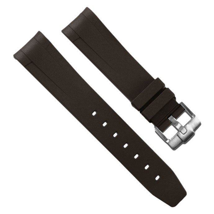 Rubber B strap T801 Brown with buckle