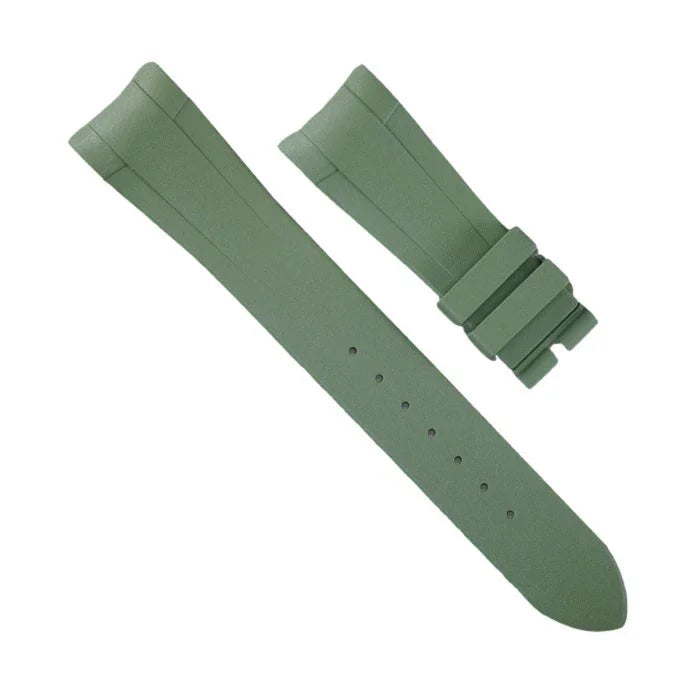 RubberB T800 for Tudor Military Green / Satin Military Green Strap - rubber watch strap