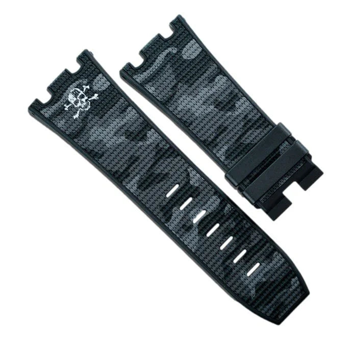 RubberB SwimSkin Twill APC44 Urban Camo Strap - rubber watch strap