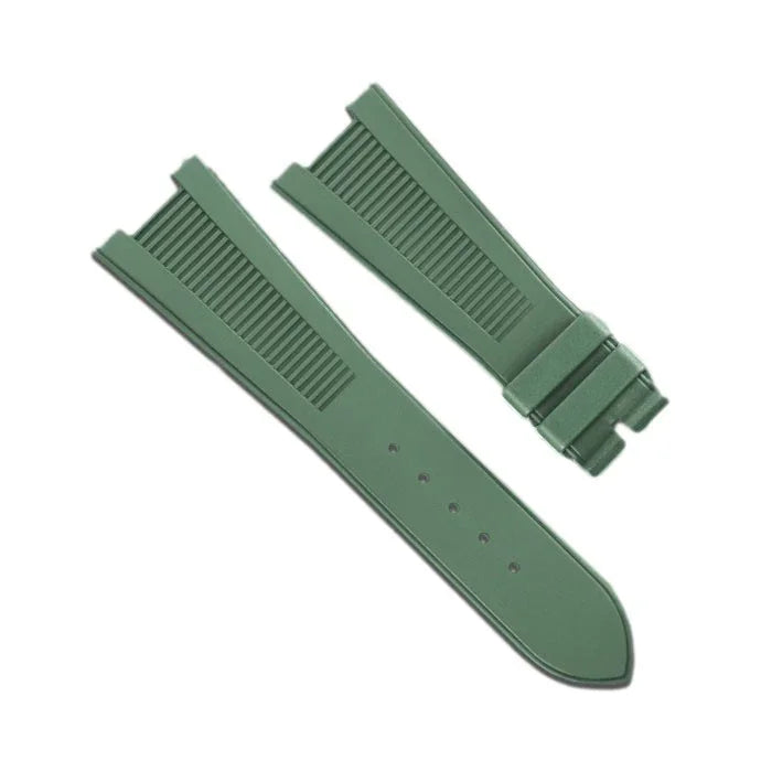 RubberB for Patek Philippe Nautilus - Military Green PK77 Strap - rubber watch strap