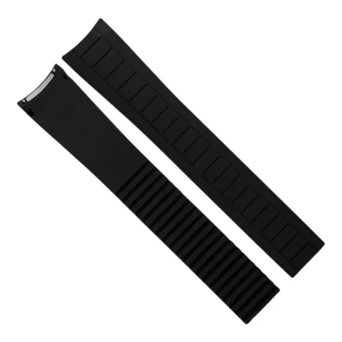 RubberB PK22 - Jet Black Strap - rubber watch strap