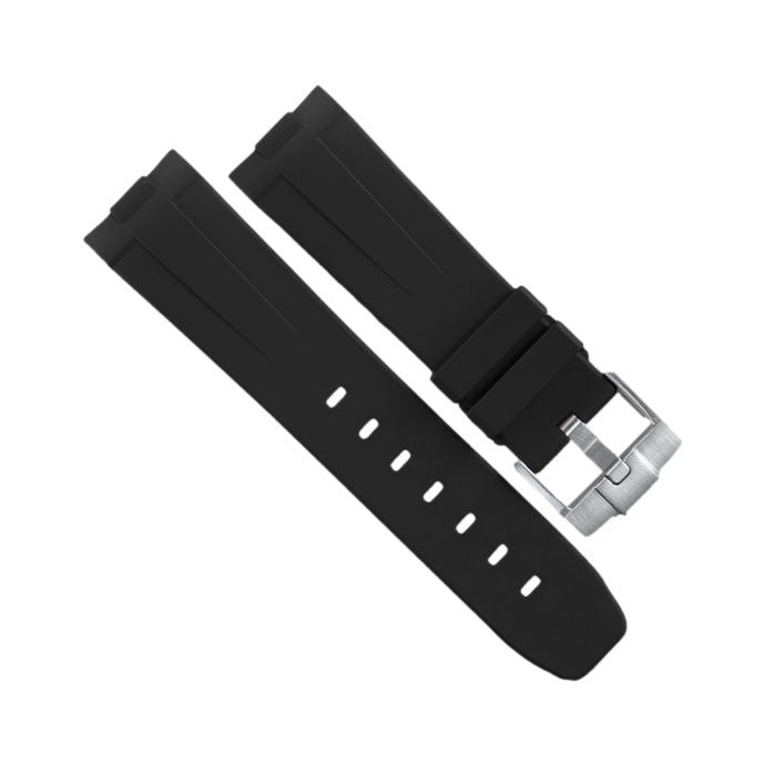 RubberB Strap P210 Luminor 44 mm Black - rubber watch strap