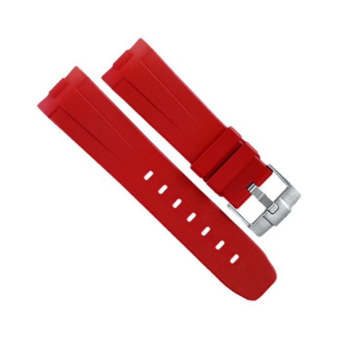 RubberB Strap P210 Luminor 44 mm Red - rubber watch strap