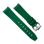 RubberB M236 Green with buckle Strap - rubber watch strap