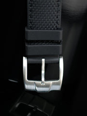 Rubber B Strap Stainless Steel Tang Buckle 18mm - rubber watch strap