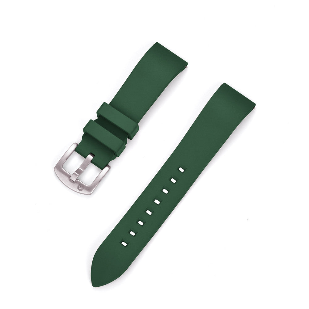 Kronokeeper Rubber strap Green - rubber watch strap
