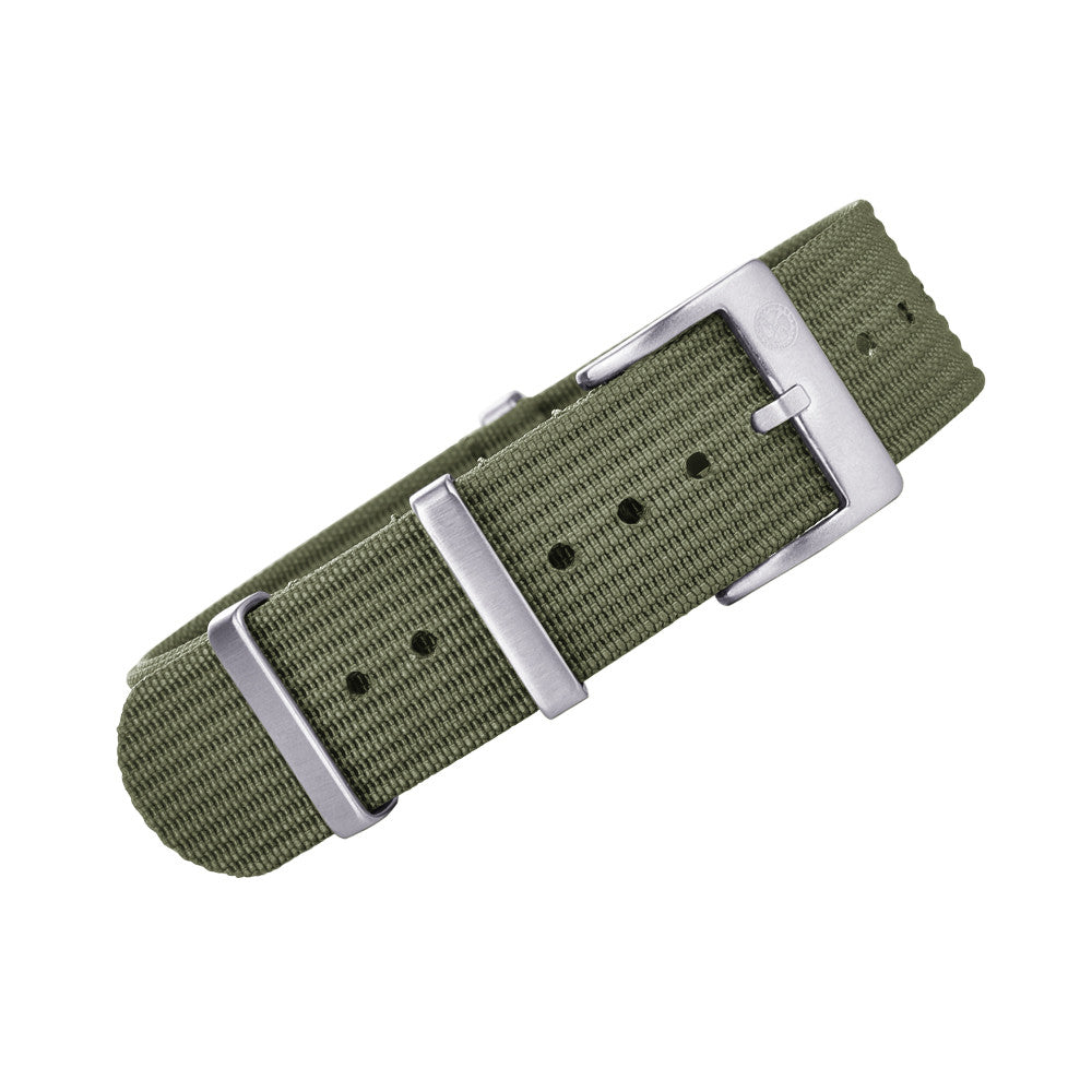 KronoKeeper ribbed NATO strap - Army Green