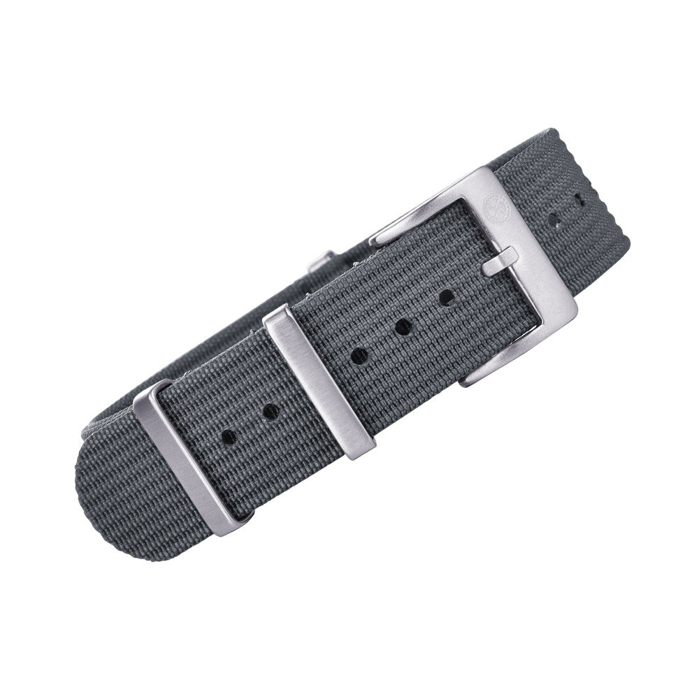 KronoKeeper ribbed NATO strap - Grey