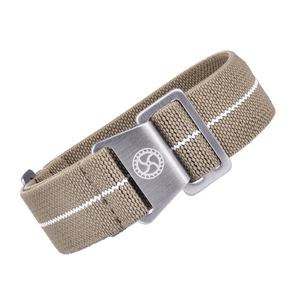 Parachute strap - Khaki/White - NATO nylon watch strap