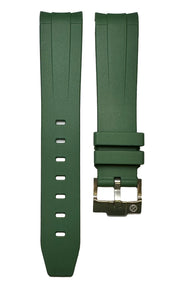 Rubber strap for Omega MoonSwatch - Green - rubber watch strap